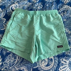 Mint/Blue Patagonia Women’s Baggies - M